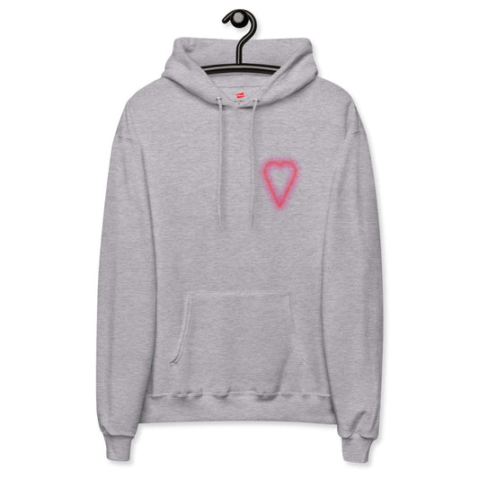 A Heart Made of Code (OG Red) Hoodie: Black, White, Light Blue, Grey, Pink