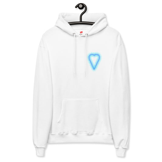 A Heart Made of Code (Ice Blue) Hoodie: Black, White, Light Blue, Grey, Pink